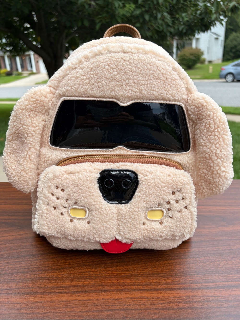 Loungefly Dumb and Dumber Mutts Cutts Van Glow Plush Mini Backpack NWT